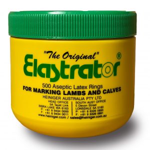 Rubber Rings for Lamb Marking a tub of 500 Elastrator® Rings